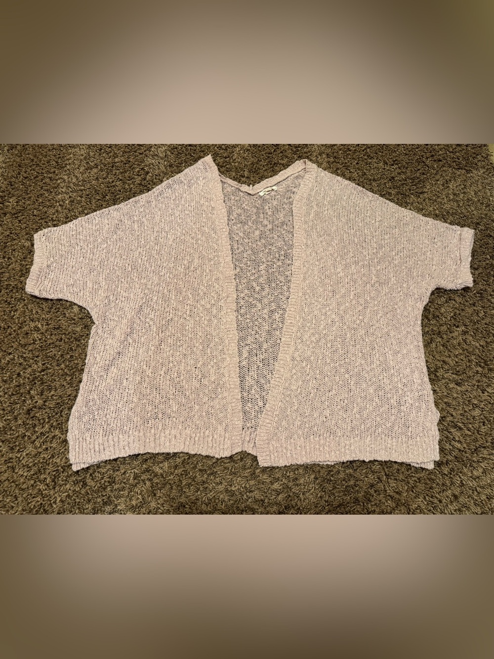 Sun & Shadow Dusty Pink Lightweight Knit Cardigan